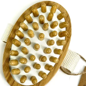 Cepillo masaje anticelulitis bambu