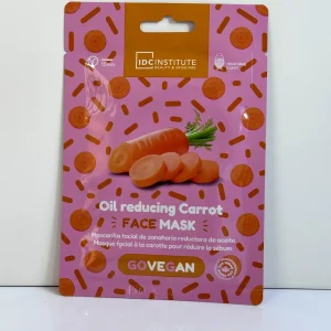 Mascarilla facial vegana zanahoria