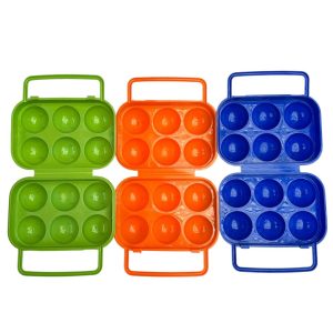 Porta huevos portátil para camping y picnic variedades