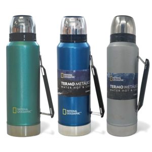 Termo metálico frío y calor 1200ml National Geographic variedades